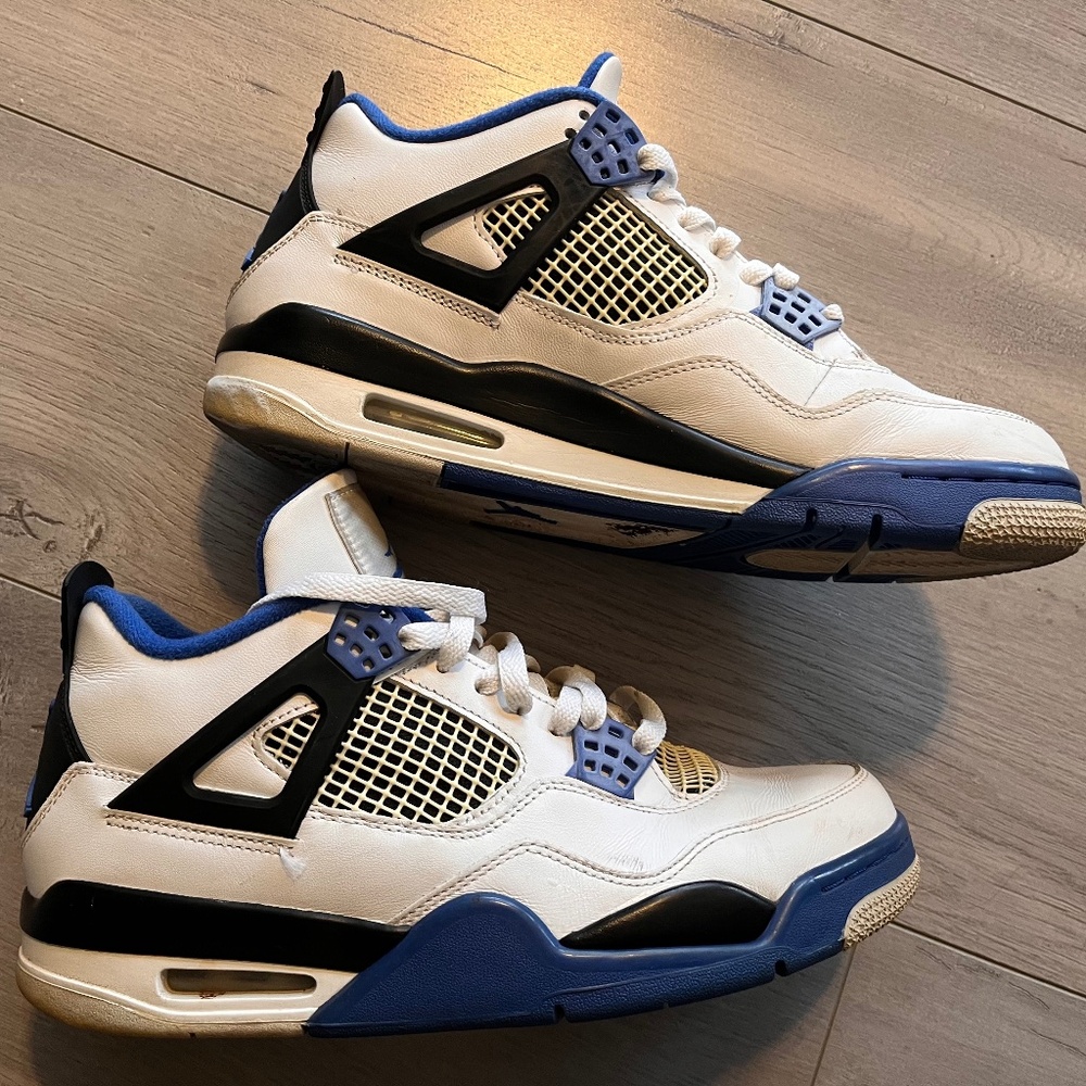 NIKE AIR JORDAN 4 IV RETRO ROYAL MOTORSPORTS  Size 9.5